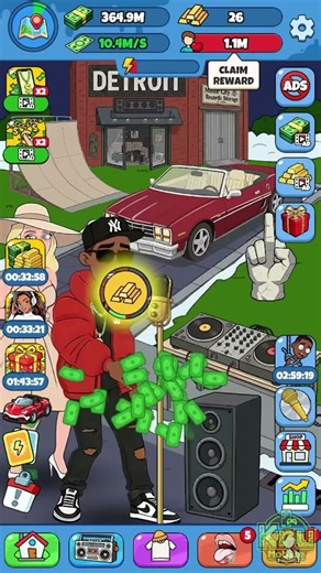Rap Star:Idle Clicker - Gameplay (Android, IOS)