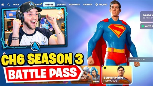 #NEW# Fortnite Chapter 6 SEASON 3 Battle Pass! (SUPERMAN + ROBIN)