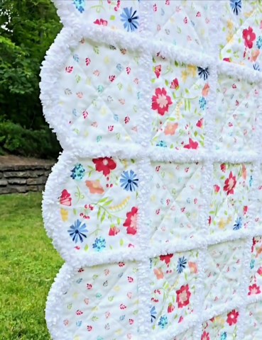 Scalloped Edge Rag Quilt Pattern – Petal Play, Baby to King Sizes (PDF Download) - Etsy