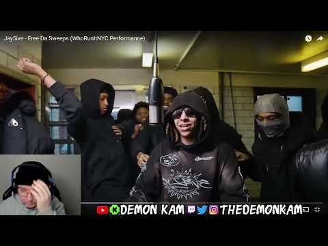 Demon Kam Reacts to Jay5ive - Free Da Sweeps (WhoRunItNYC Performance)