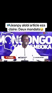 🇨🇩Jeanpy alobi article eza claire: Deux mandats 😂 | Yabiso Tv