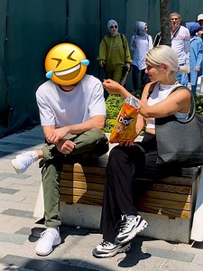 Girl Sharing Food WIth Strangers 😂 | No One Cares