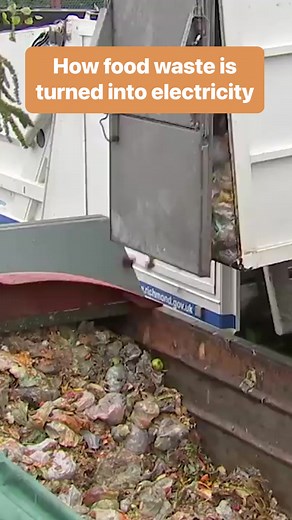 6.5K views · 45 reactions | Here’s how food waste is turned into electricity. #recycling #howitsmade #ecofriendly | Insider | Facebook