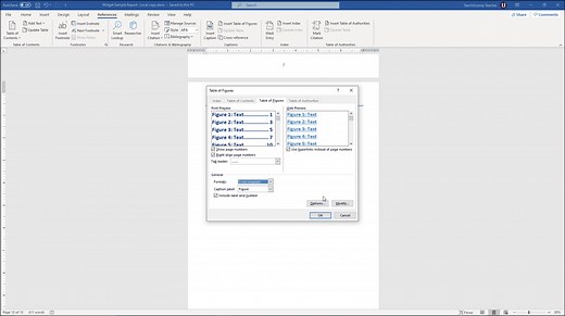 Insert a Table of Figures in Word - TeachUcomp, Inc.