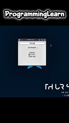 Watch me build a Python app in 60 seconds! ☀️⛈️