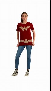 Women's Wonder Woman Halloween Costume T-Shirt Superhero Dress Up Tee DC Comics - Walmart.com