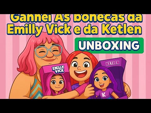 unboxing bonecas da Emilly Vick e Ketlen que são Lançamento, sou fã os rosas.
