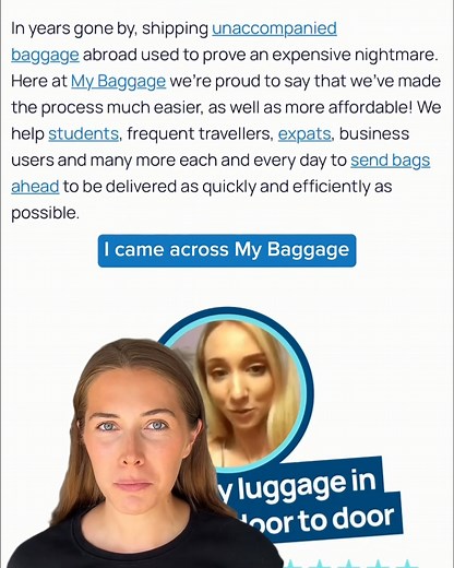 Relocating to Australia? Ship Your Luggage Ahead & Travel Light! ✈️ Dodge oversized baggage fees - My Baggage ships luggage, boxes & sports gear door-to-door to over 200 countries, with full tracking 麟 ✅ Fast, Safe & Reliable ✅ 20,000+ 5-Star Reviews ✅ 150,000+ Happy Customers ✅ Instant Quote & Easy Online Booking 24/7! Ship ahead. Skip the stress. Book today! | My Baggage | Facebook