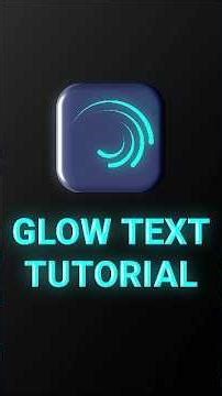 How Pro Editors Make Glowing Text #alightmotion #shorts #tutorial