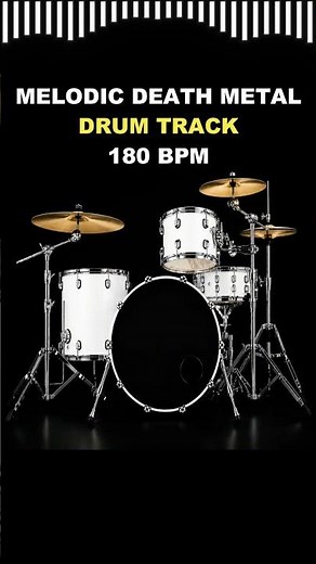 Melodic Death Metal Drum Track 180 BPM 🔥 Metal Jam Sessions #guitar #drums #heavymetalsongs