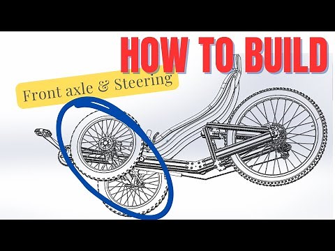 How to build a recumbent trike.The most important bit first, front wheels and steering.