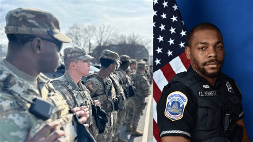 Metropolitan Police honor officer struck while helping driver on I-695 with procession