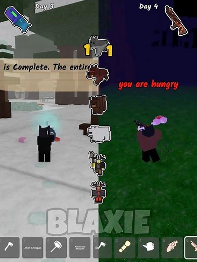 Admin Shotgun vs Tactical Shotgun in 99 Nights in the forest Update Party 🔥