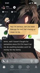 Talkie: Soulful Character AI - IP Crossover "Goku & Bakugo" Ad