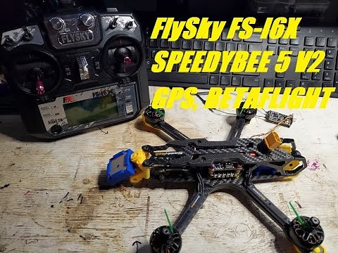 FlySky FS-i6X SpeedyBee 5 V2, BZ-251 GPS, F405 V3 Flight Controller.