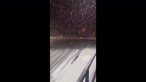 Heavy last-minute snow blankets Bluefield, Virginia, USA