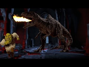 Shrek - Escape From The Dragon (with Giganotosaurus sounds from Dominion)
