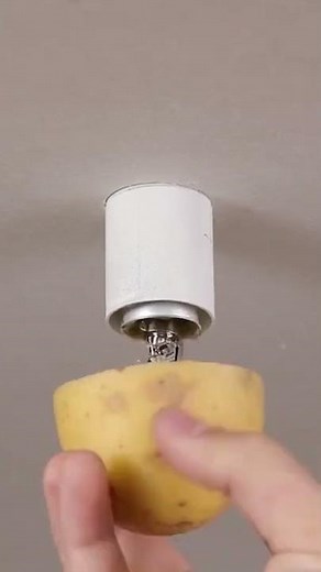 EASIEST Way To Remove a Stuck Light Bulb #shorts