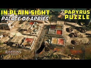 In Plain Sight | Palace of Apries, Memphis | Papyri Puzzle Treasure Location | AC Origins