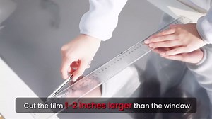 SUNBABY Window Tint for Home, One Way Privacy Film Heat & UV Blocking, Static Cling No Glue Renter Friendly Cover for Home Bedroom, Office & Sliding Glass Door, 17.5 x 118.1 Inch with 3 Tools, Black