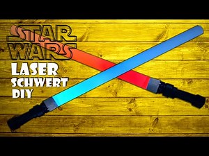 Star Wars Laserschwert selber machen Spielzeug Schwert basteln - star wars lightsbaser sword DIY