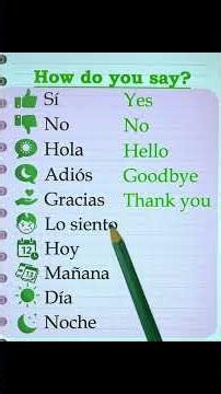 VOCABULARIO BÁSICO EN INGLÉS – APRENDE INGLÉS PARA PRINCIPIANTES 📖🇺🇸🤩 #ingles #aprenderingles