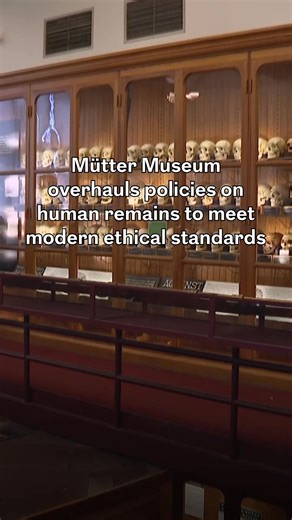 Following years of controversy, Philly's Mütter Museum is changing the way it collects and displays human remains — shifting to a more holistic approach instead of focusing only on specimens and the medical condition they represent. The museum will now update its displays and online information to reflect a fuller picture of the individual whose remains are on display. 🔗 https://www.inquirer.com/arts/mutter-museum-new-policy-human-remains-20250820.html 📝 by Rosa Cartagena / Staff 🎥 by AP ✂️ b
