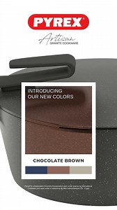 Your color, your style 💫 The new Artisan Granite by Pyrex blends modern beauty with powerful performance — for every meal you love 🍳 Pyrex® is a trademark of Corning Incorporated used under license by International Cookware and used under a sublicense by Misr Intercommerce Ltd – Egypt. | Pyrex Egypt