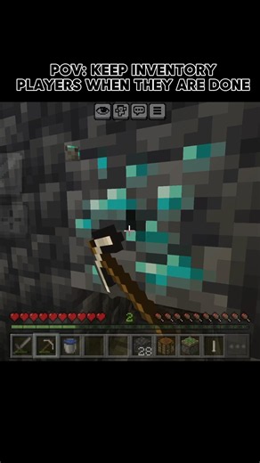 Minecraft Keep Inventory Players Be Like... 🧠