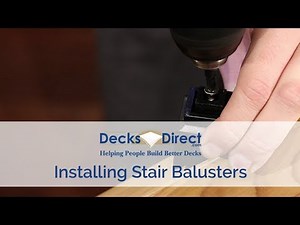 How to Install Stair Balusters on Your Deck Railing