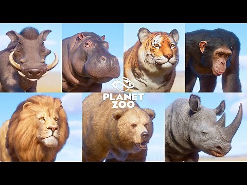 ALL 231 ANIMALS (ORIGINAL AND MODDED) IN PLANET ZOO