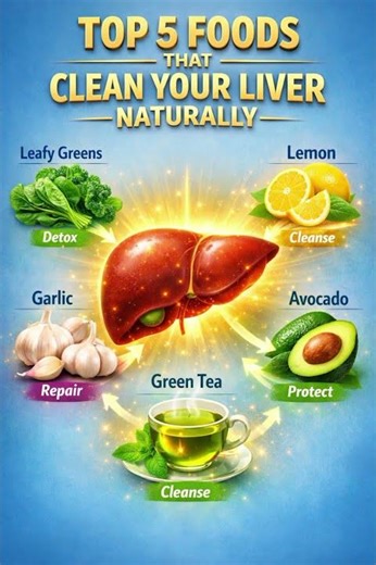 Top 5 Foods That Detox & Repair Your Liver Fast! #healthylifestyle #health