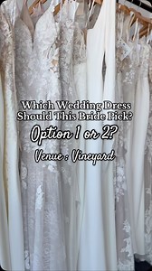 1.4K views · 646 reactions | Which wedding dress goes best for a vineyard wedding? ✨ #wildrosebridal #elizabethtownky #bridalshop #weddingdress #bridetobe #wedding #bridalgown #vineyard | Wild Rose Bridal Elizabethtown KY | Facebook