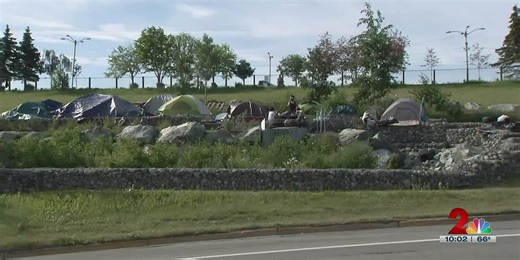 Homeless camp thrives in heart of Downtown Anchorage among tourists, businesses