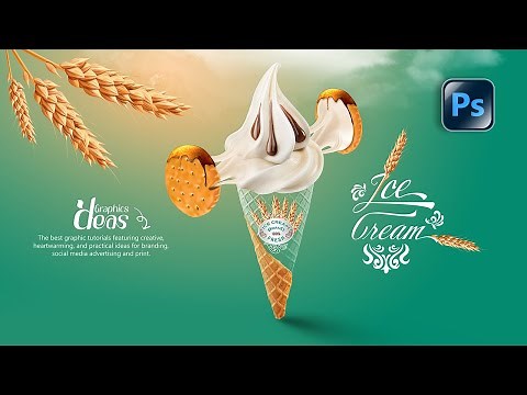 Advanced Ice Cream Poster Design in Photoshop – Professional Look with Branding Ideas