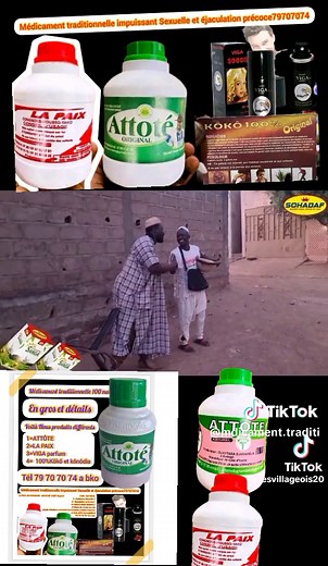 LA PAIX dit CONGNON - MOUSSÔ YAKÔ Original 100% NATUREL 1= Faiblesse Sexuelle ✓ 2= Éjaculation précoce✓ 3=Hémorroïdes-diabète✓ 4=Maux de ventre ou rein Tout malade infections urinaires les hommes comme Femme ! & Cent effet secondaire & Tél 79 70 70 74 a bko