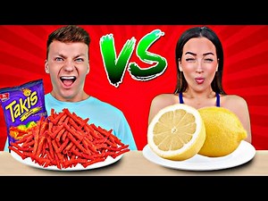 SOUR FOOD VS SPICY FOOD CHALLENGE | Cringe Fam