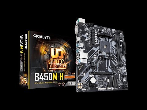 GIGABYTE B450M H Motherboard Unboxing and Overview