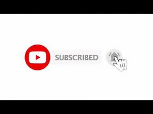No background subscription button and Bell icon video for YouTube