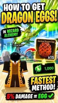 How To Get Dragon Eggs FAST In Wizard Alchemy!🤔 #roblox #robloxgaming #gamingshorts #gaming
