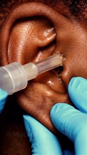 Clustered Ear Comedones Released Cleanly Under Suction