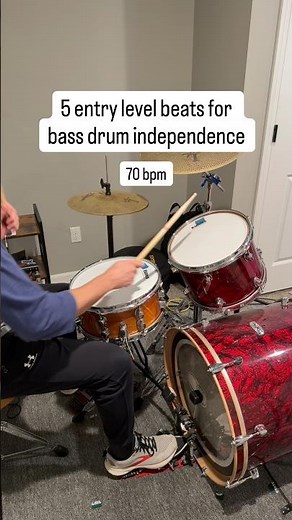 Drum beats to practice bass drum foot independence #drumpractice #drumtechnique #drumming #drums