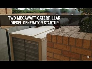 2 Megawatt Caterpillar Diesel Generator Startup