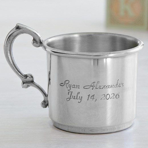 Personalized Pewter Baby Cup - for New Parents - Newborn Keepsake Gift - Heirloom Cup - Customize With Any Name and Date - Etsy