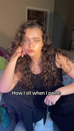 Turns out going halfsies was enough to inherit the Slavic squat #artist #artistpainting #painter