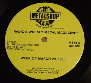 Various - Metalshop - Radio's Weekly Metal Magazine (Week Of March 29, 1985)