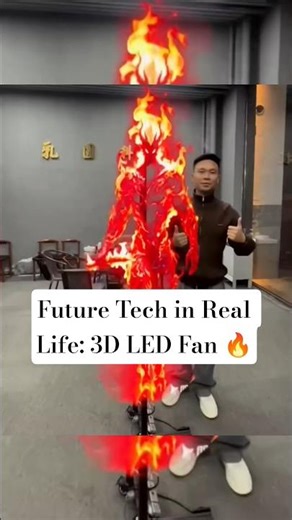 Future Tech in Real Life: 3D LED Fan 🔥