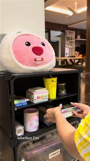 BOXJOY's 4 Shelf File Cabinet - Twice the Storage, Half the Space