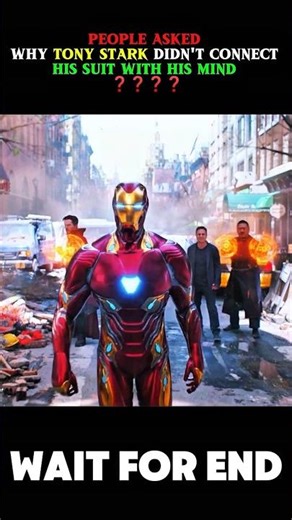 Why Tony Stark Didn't Control His Suit With His Mind? #tonystark #ironman #marvel #mcu #avengers