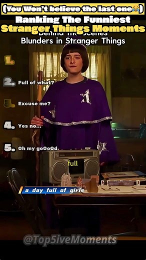 Ranking Funniest Stranger Things Moments #funny #strangerthings #crazy